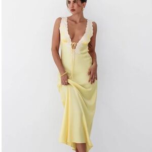 RUMOURED VENICE MAXI DRESS in BANANA
